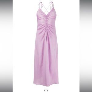 SANDRO ruched sleeveless dress